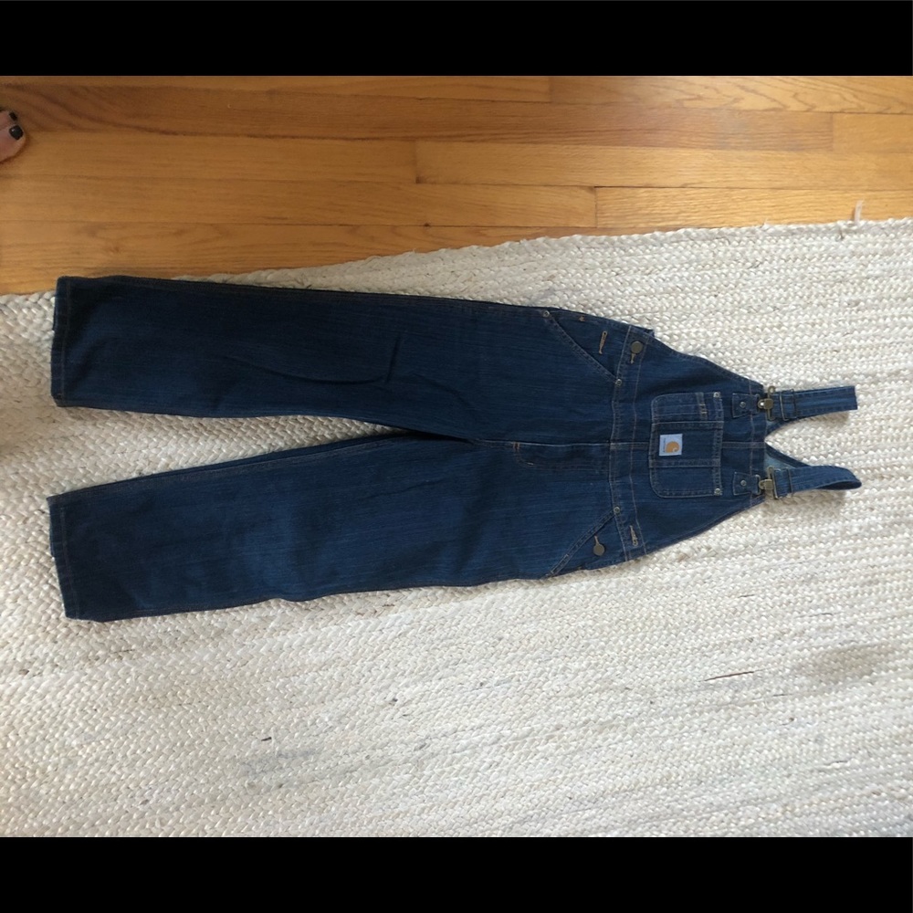 Carhartt boys denim jean overall 7
